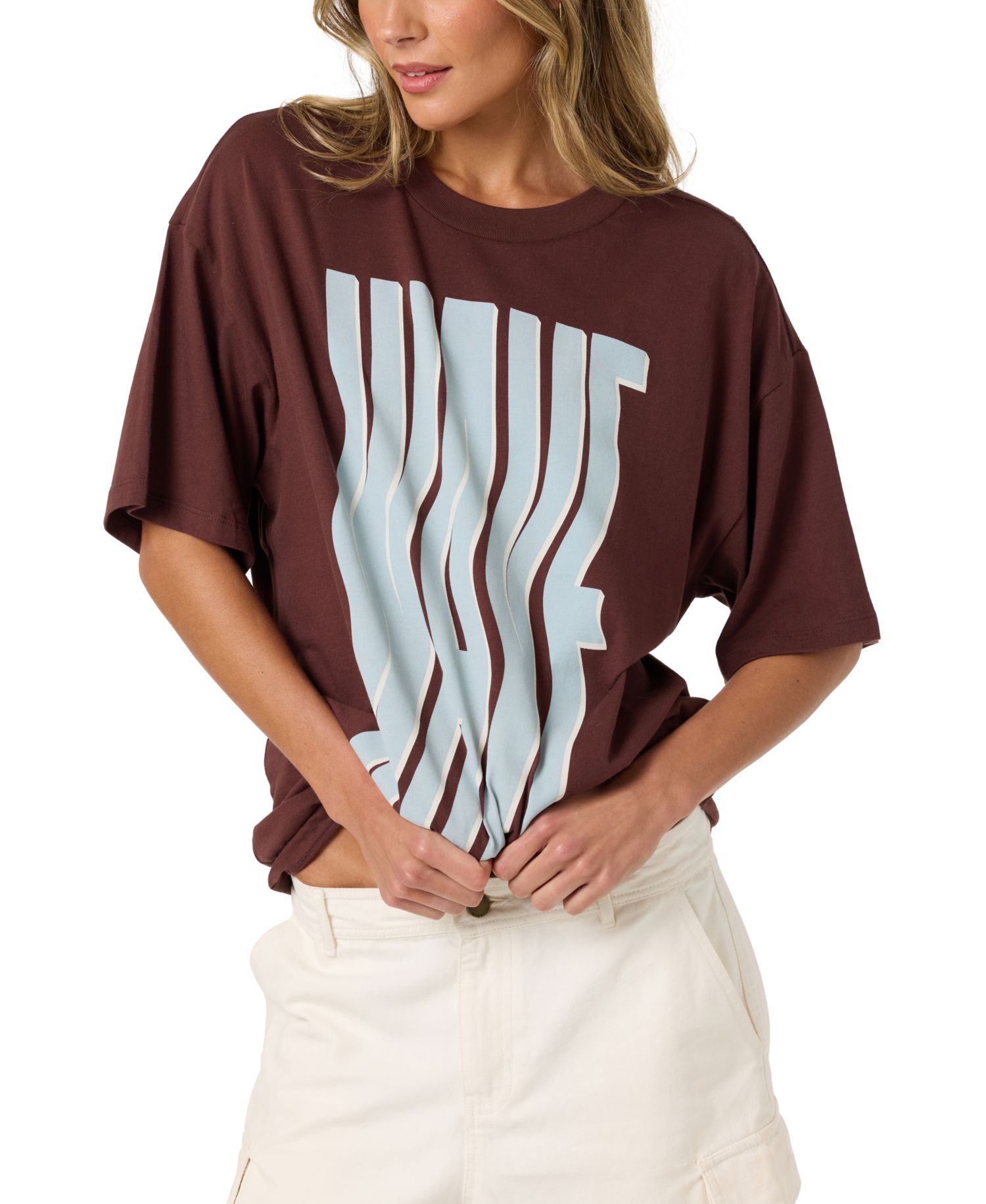 Women's Wave Oversized Graphic T-Shirt