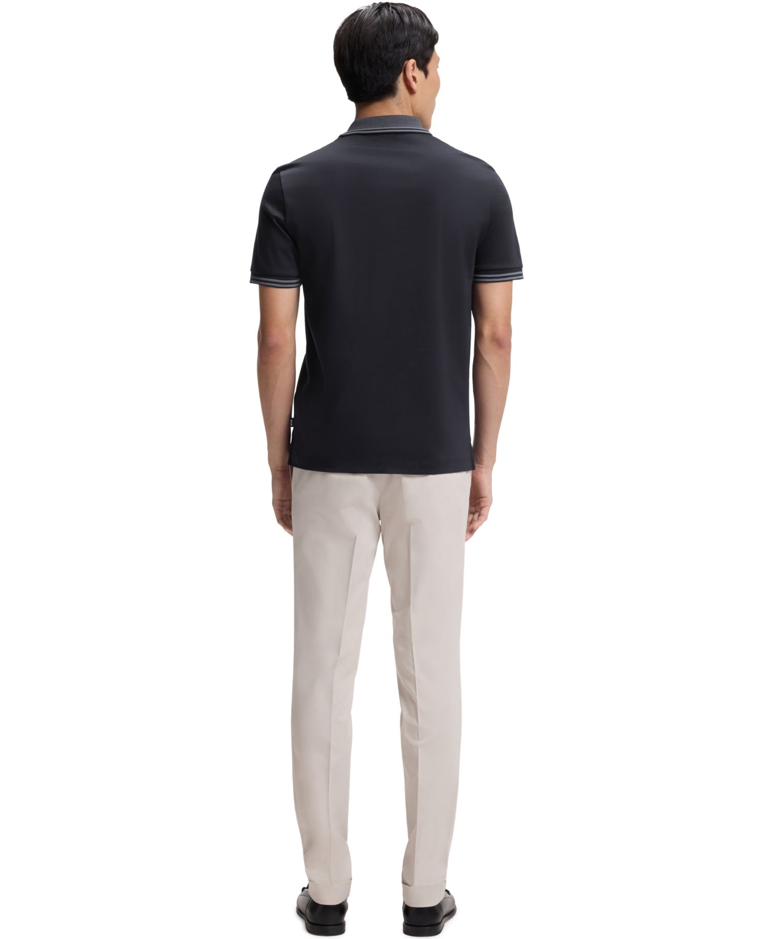 Men's Mercerized-Cotton Slim-Fit Polo Shirt