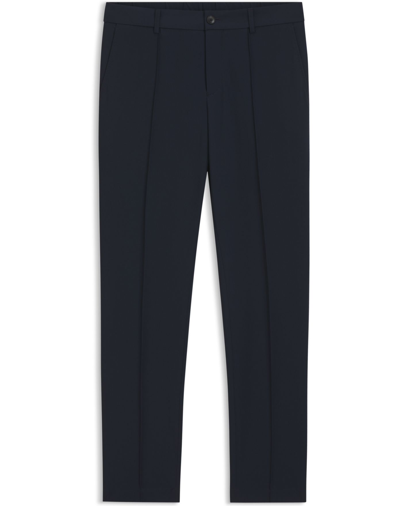 Мужские брюки Hugo Boss Performance Stretch Slim-Fit, цвет: Тёмный синий — фото 2