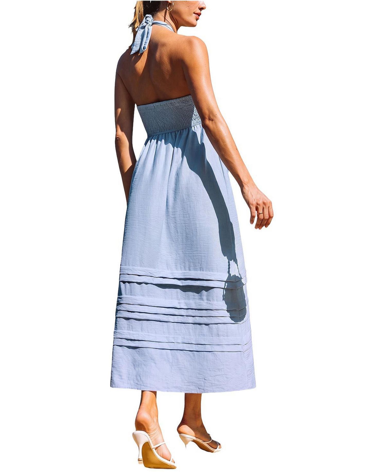 Women's Secret Garden Blue Maxi Beach Dress