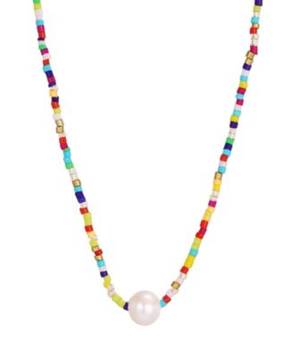Natural Freshwater Pearl Color Bead Necklace