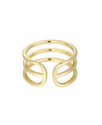 Gold Adjustable 3-Band Ring
