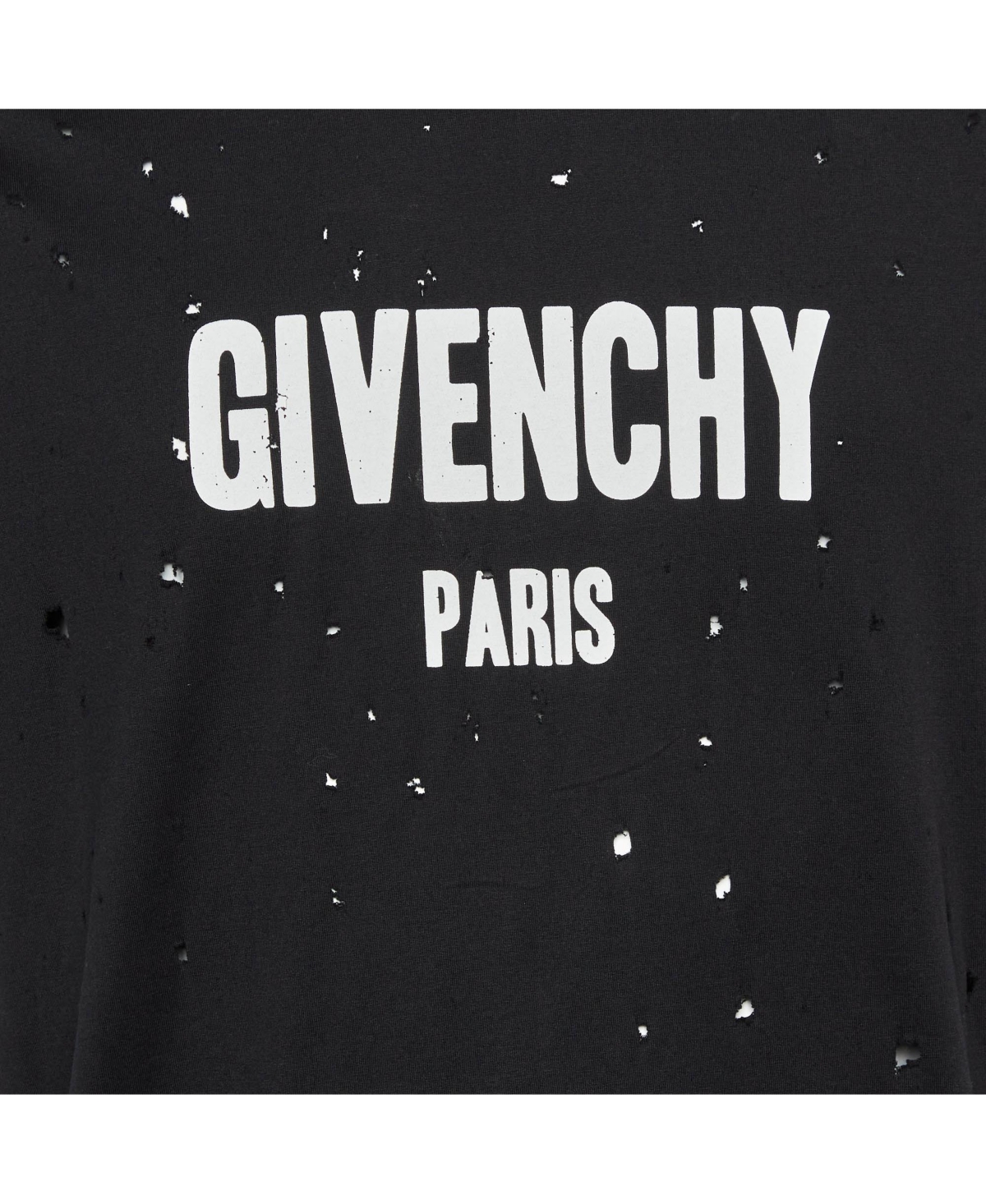 Pre-Owned Givenchy Women's Distressed Logo Cotton T-Shirt