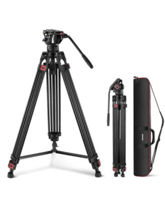TP74 Camera Tripod with 17.6lb, 8kg for Photography and Video