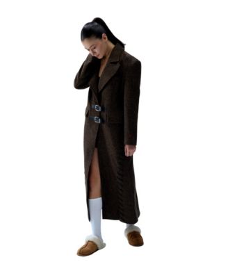 PCFG Women's Cashmere And Wool Blend Long Overcoat - Macy's
