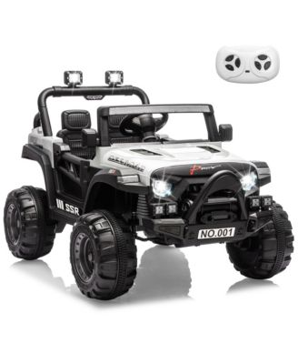 12V Electric Ride-On Car, Parent Remote Control, Spring Suspension, Music, LED Lights, Horn, 3 Speeds up to 4.1MPH