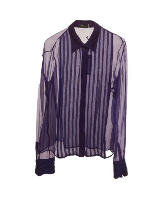 Women's Sheer Silk Chiffon Blouse