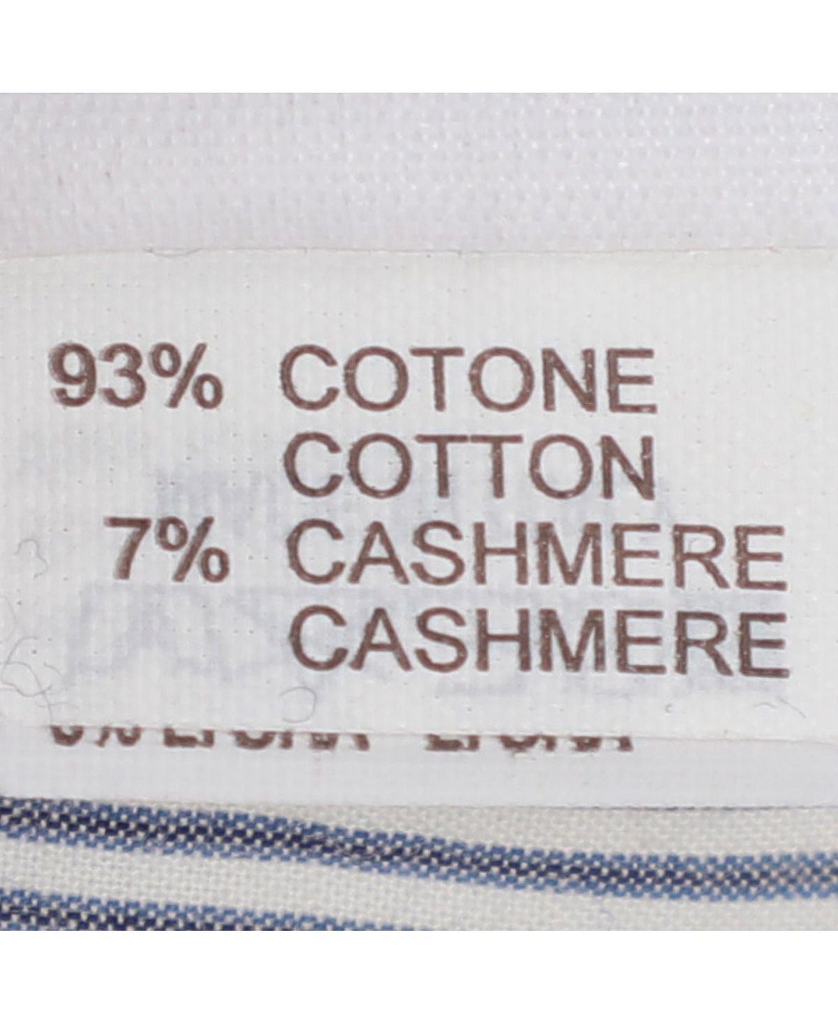 Pre-Owned Brunello Cucinelli Women's Pinstripe Cotton Shirt with Cashmere Sleeves view 6 — MAYCSS fashion products