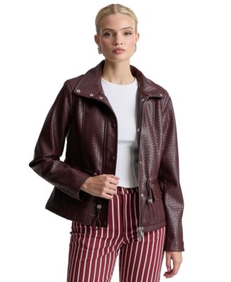Women's Textured Mock-Neck Jacket