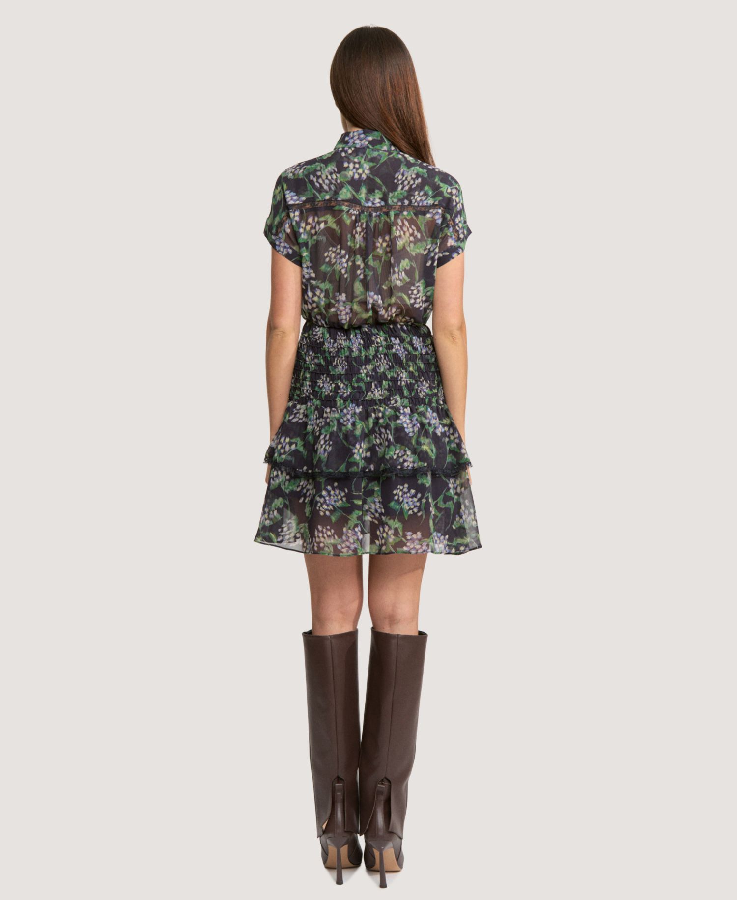 Women's Lindsey Collared Button-Front Mini Dress