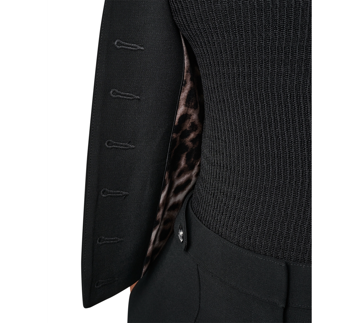 Dkny Petite Textured Crepe 10-Button Pocket Jacket