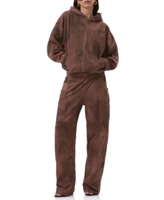Women's Cameron Long-Sleeve Front-Zipper Hoodie & Ryan Barrel-Leg Sweatpants