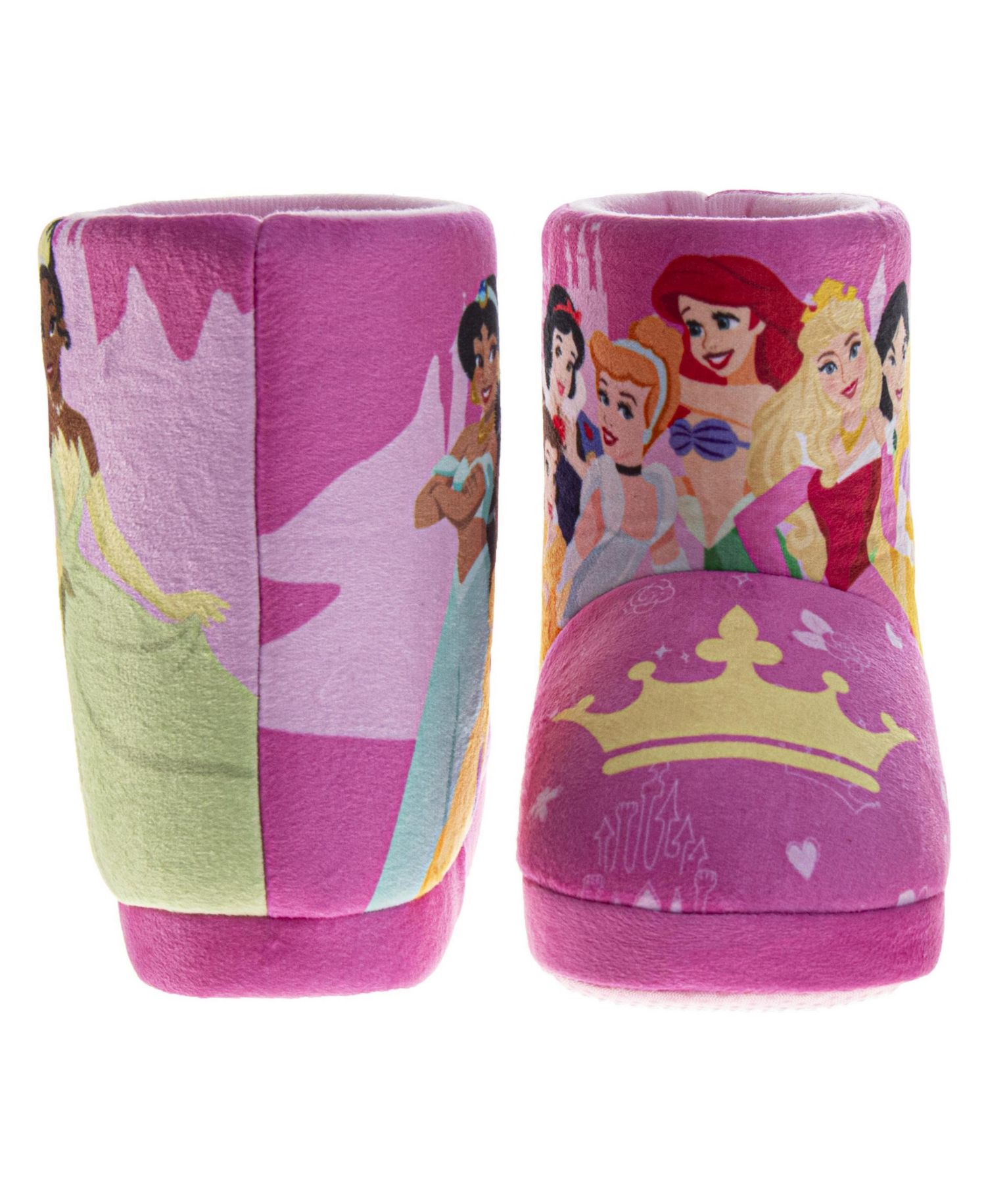 kids Toddler (size 5-6 to 11-12 )Princess Belle Booties Warm, Fluffy, House Slippers