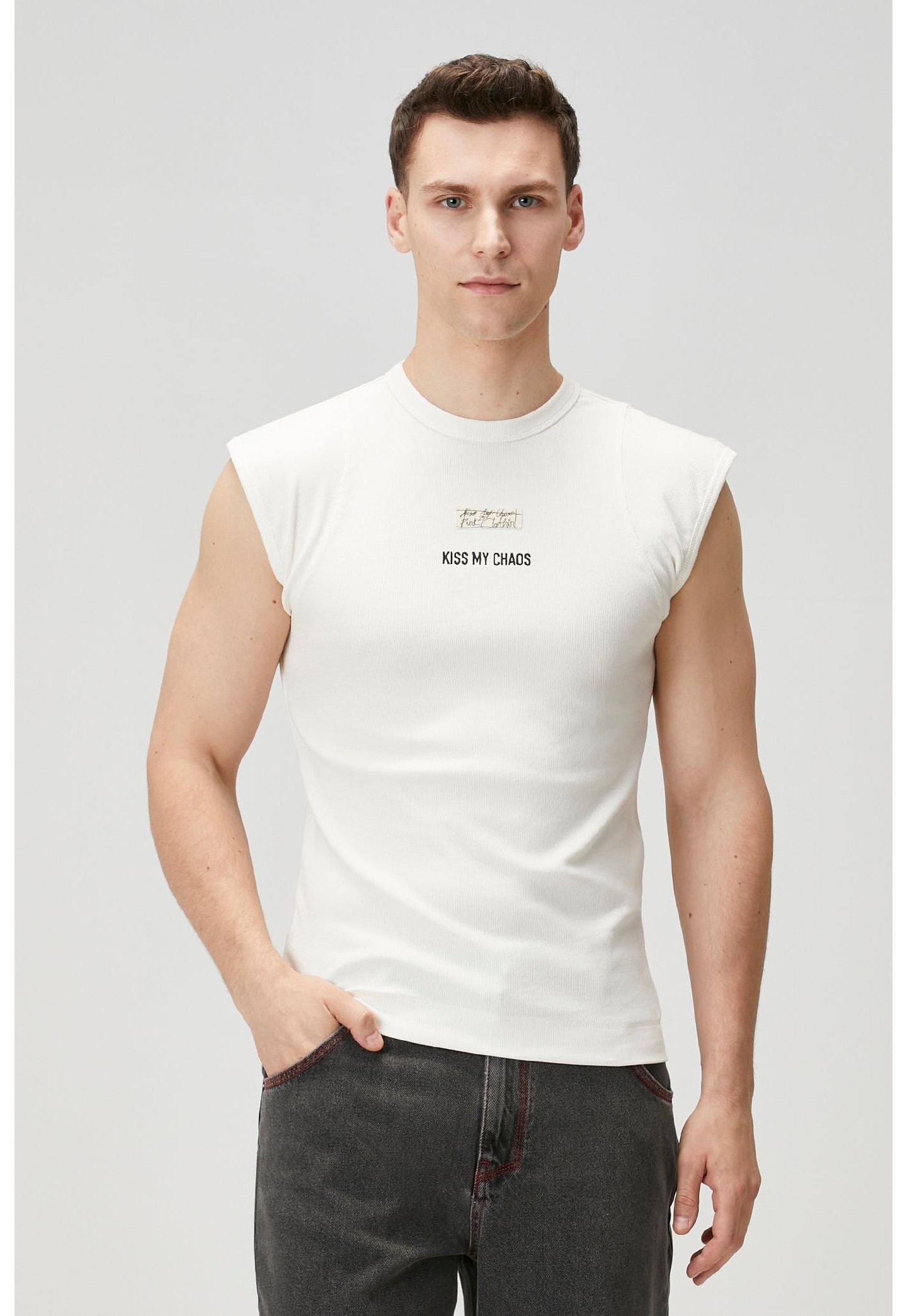 Мужской топ PCFG Cotton Rib With Patch — фото 4