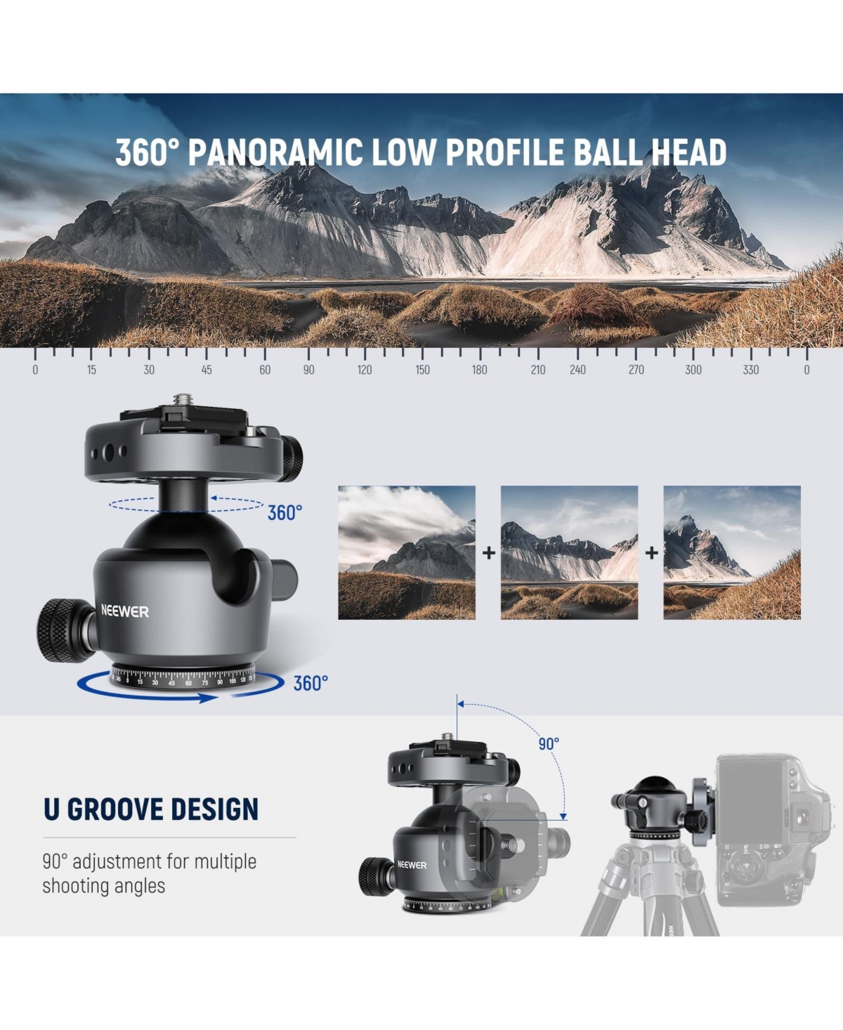 Neewer GM41 Camera Tripod with 11lb for Pd