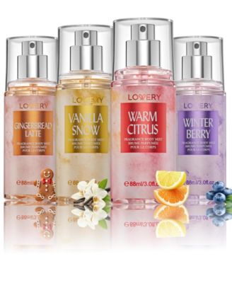 4-Pc. Assorted Holiday Body Mist Fragrance Gift Set