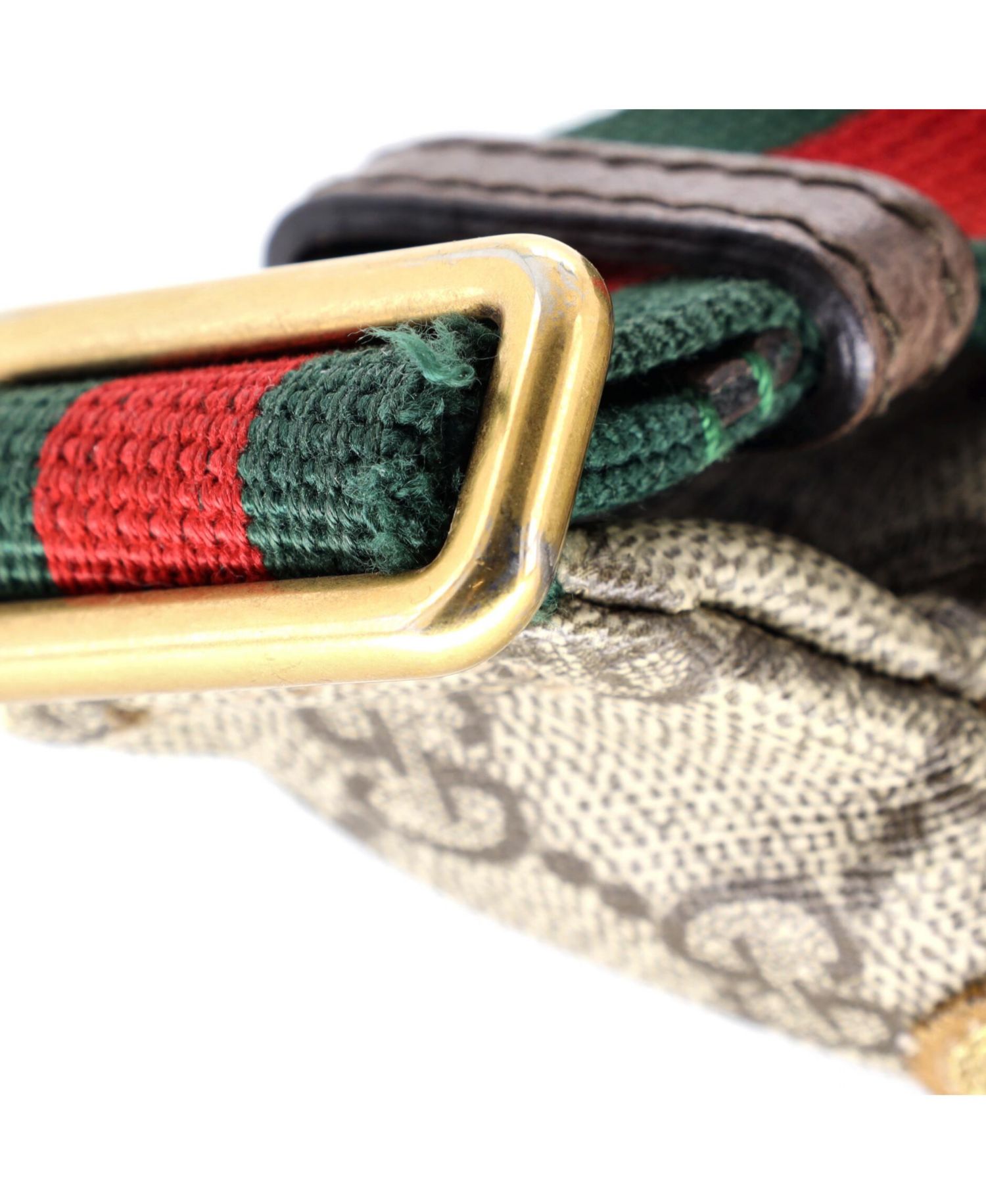 Courrier Zip Belt Bag GG Coated Canvas with Applique
