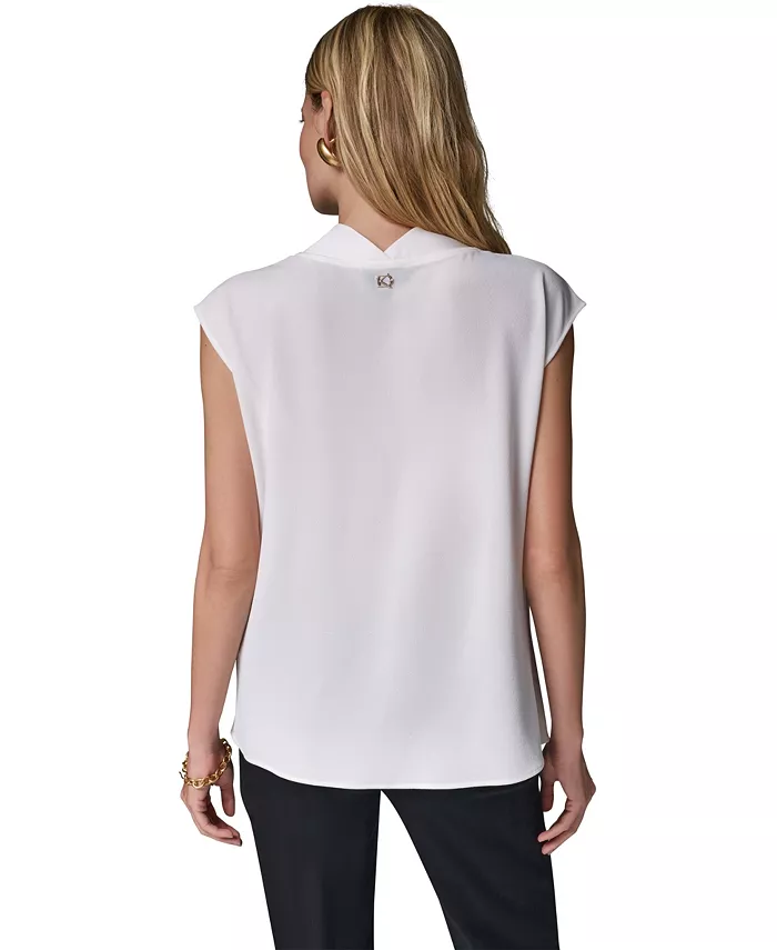 Women's Cowl-Neck Cap-Sleeve Top - thumbnail 5