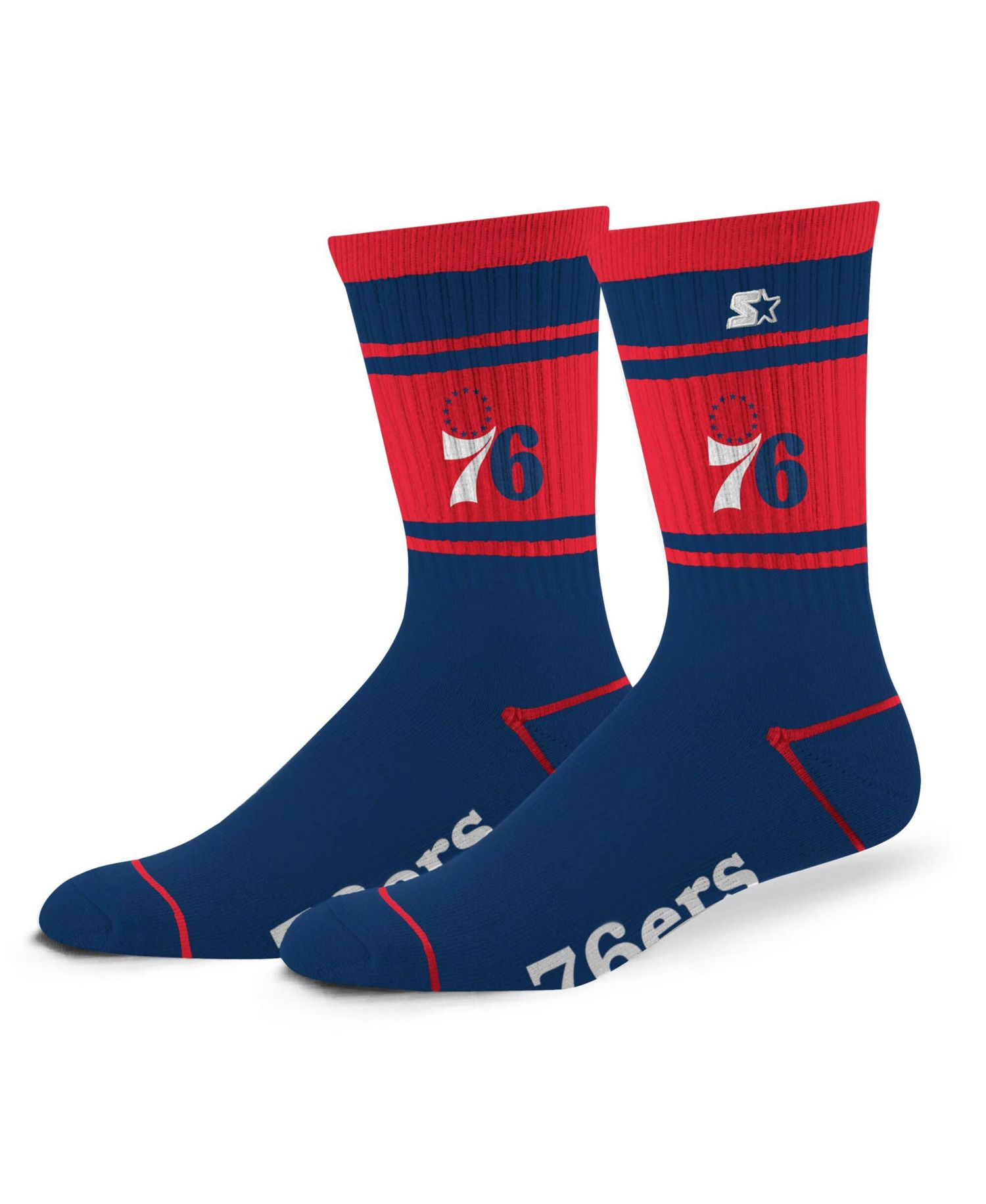 Men's and Women's Philadelphia 76ers Billboard Crew Socks