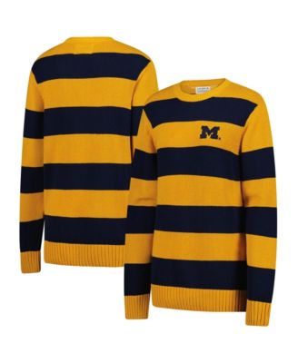 Men's and Women's Maize Michigan Wolverines Renew Knit Stadium Sweater