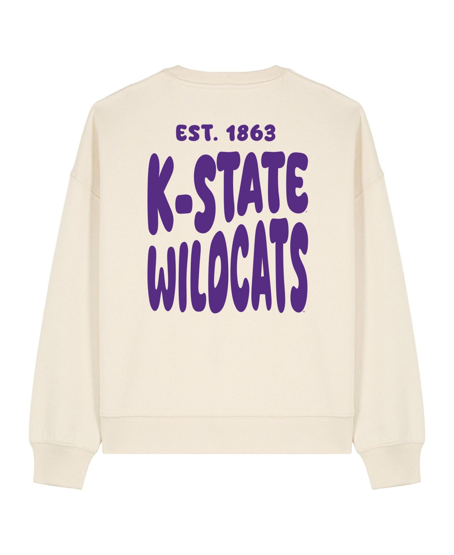 Women's Cream Kansas State Wildcats Cloud Sweatshirt
