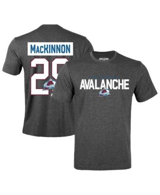 Men's Nathan MacKinnon Gray Colorado Avalanche Richmond Name & Number T-Shirt