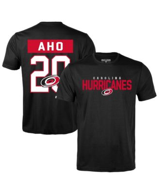 Men's Sebastian Aho Black Carolina Hurricanes Richmond Name & Number T-Shirt
