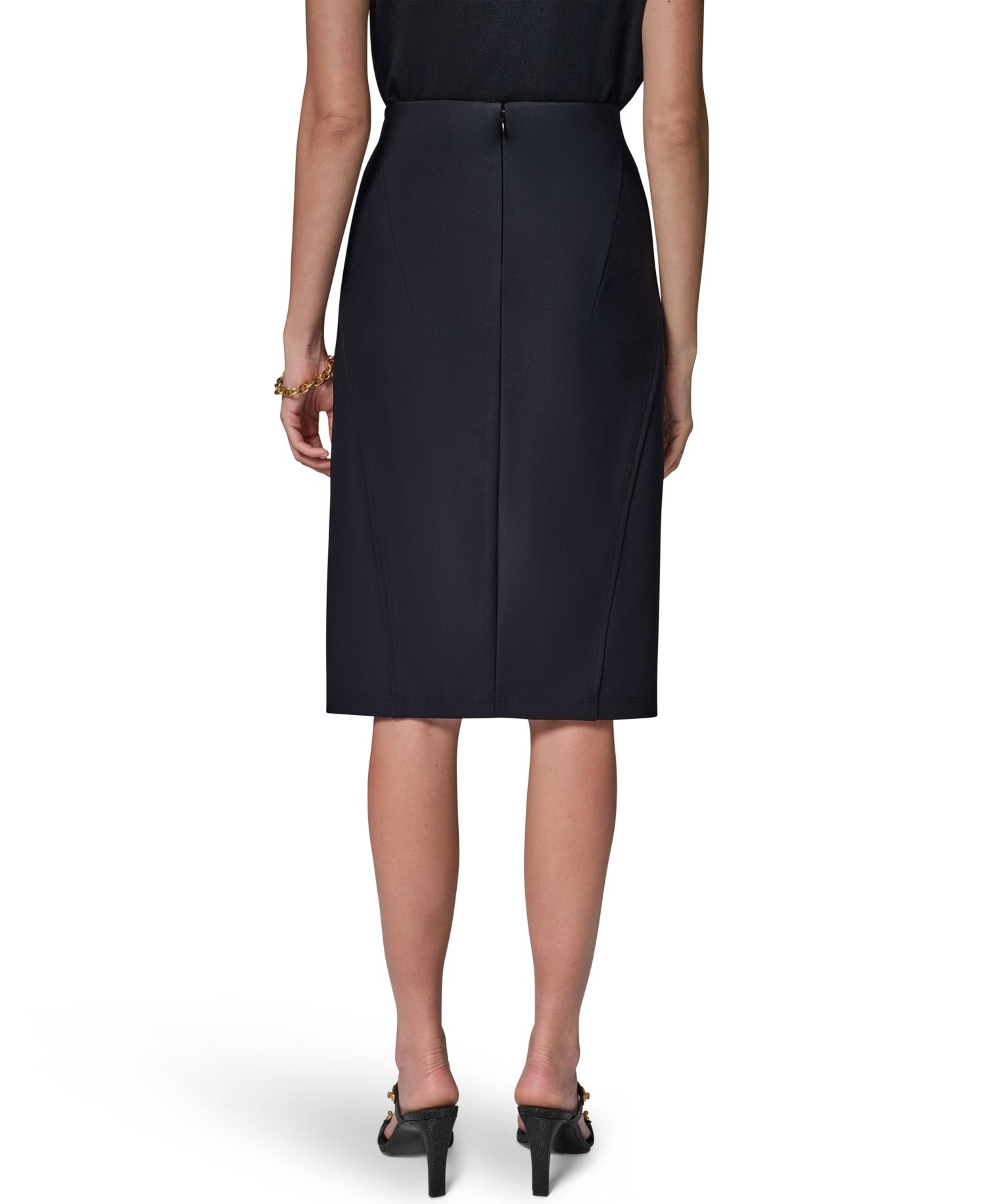 Women's Zip-Slit Pencil Skirt