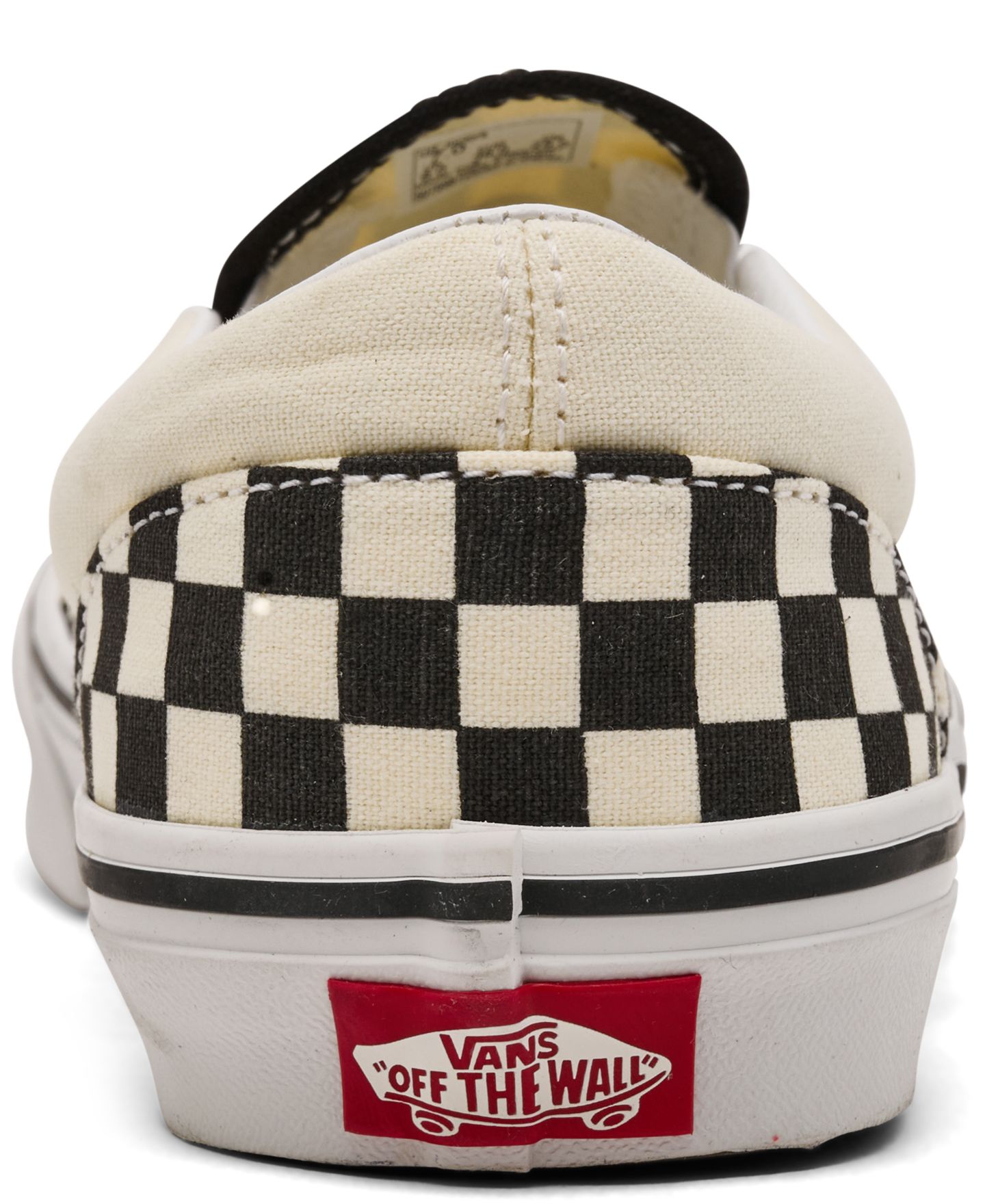 Детские кроссовки Vans Big Kids Classic Slip-On Lifestyle, цвет: Чёрный / Белый — фото 4