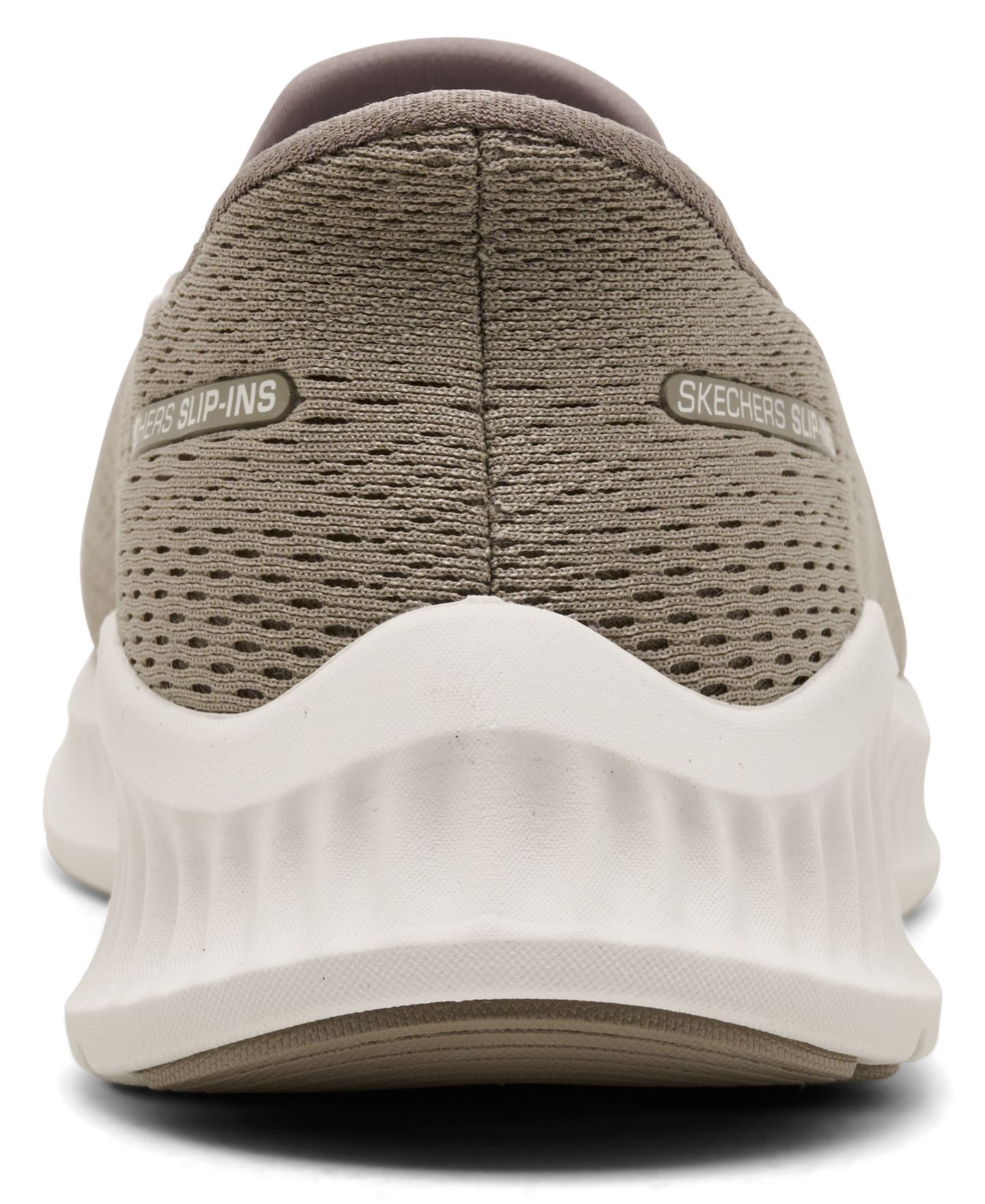 Женские кроссовки Skechers Slip-Ins: GO Walk Now - Ivy Wide Width Walking, цвет: Серо-коричневый — фото 4