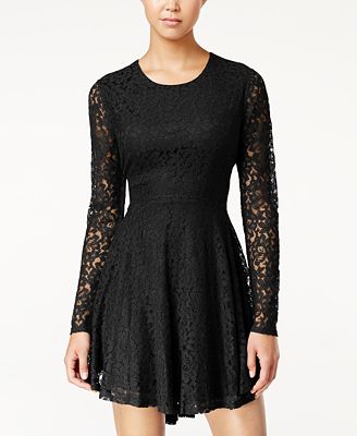 American Rag Lace High-Low Fit & Flare Dress, Created for Macy's ...