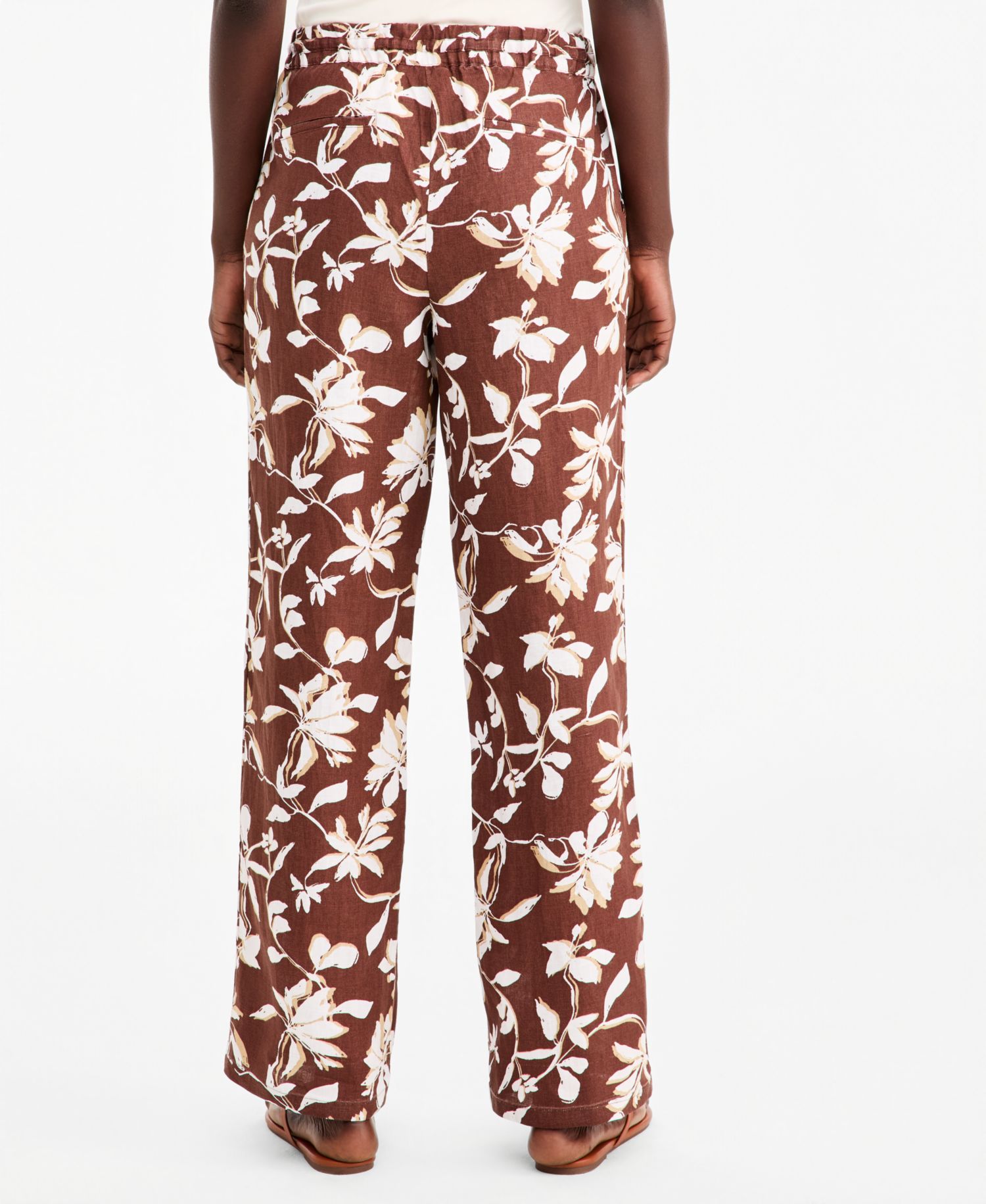 Women's 100% Linen Drawstring Pants