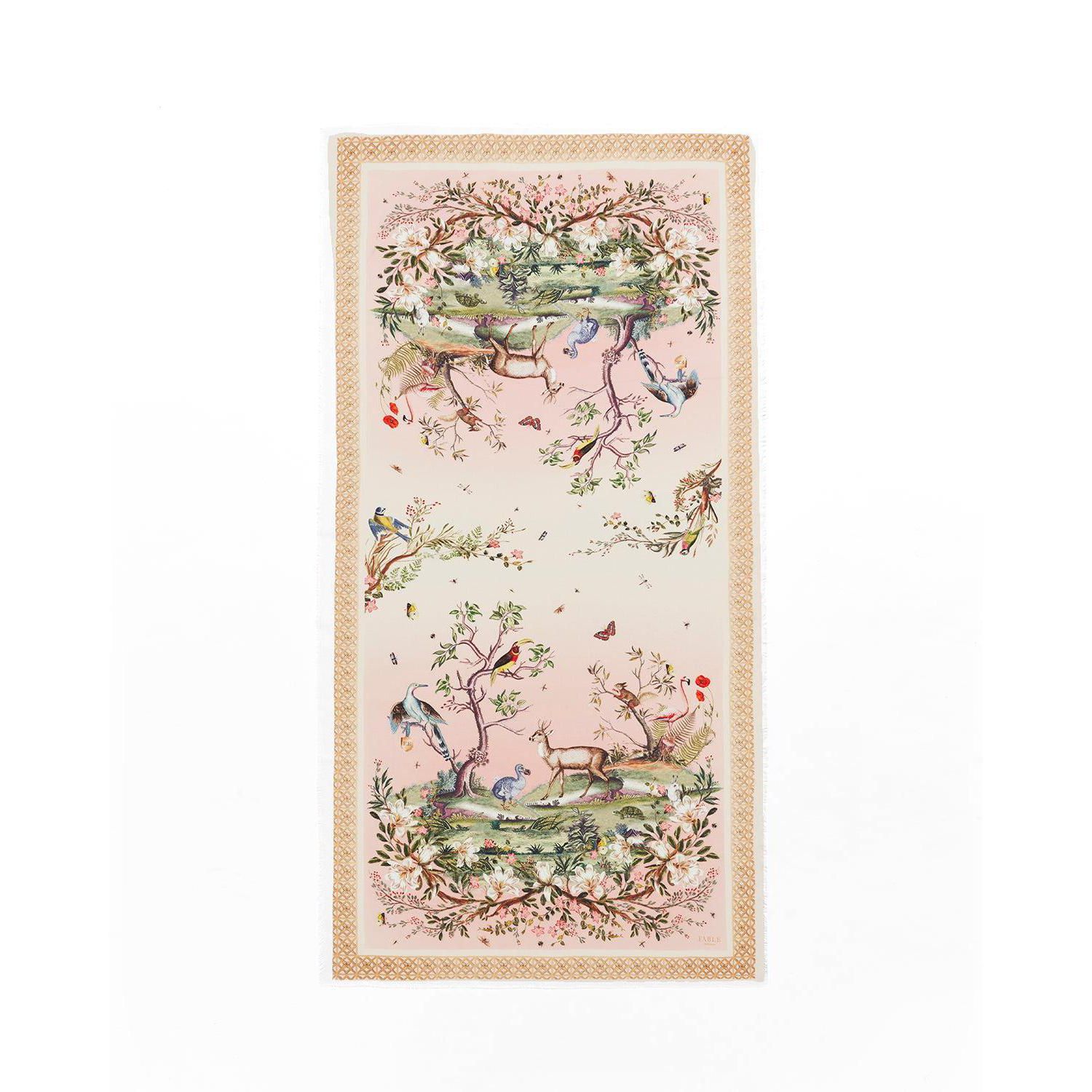 Women's Woodland Scene Long Scarf