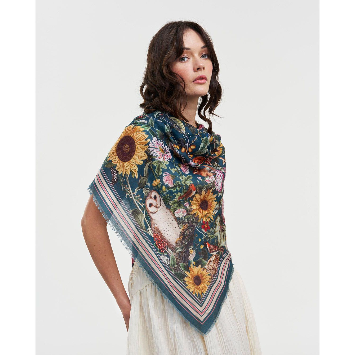 Women's Botanical Long Scarf