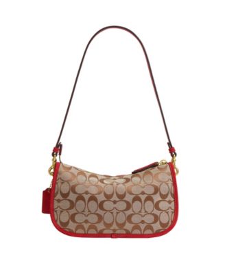 COACH Originals Waverly Small Signature Jacquard Twin Turnlock