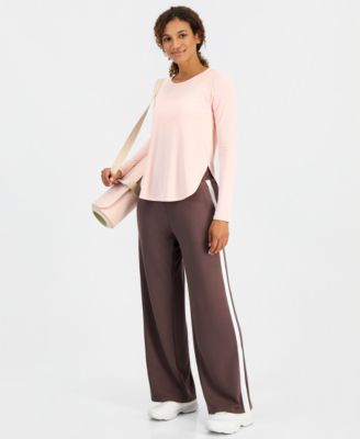 Women's Wide-Leg Butter-Soft Striped Pants