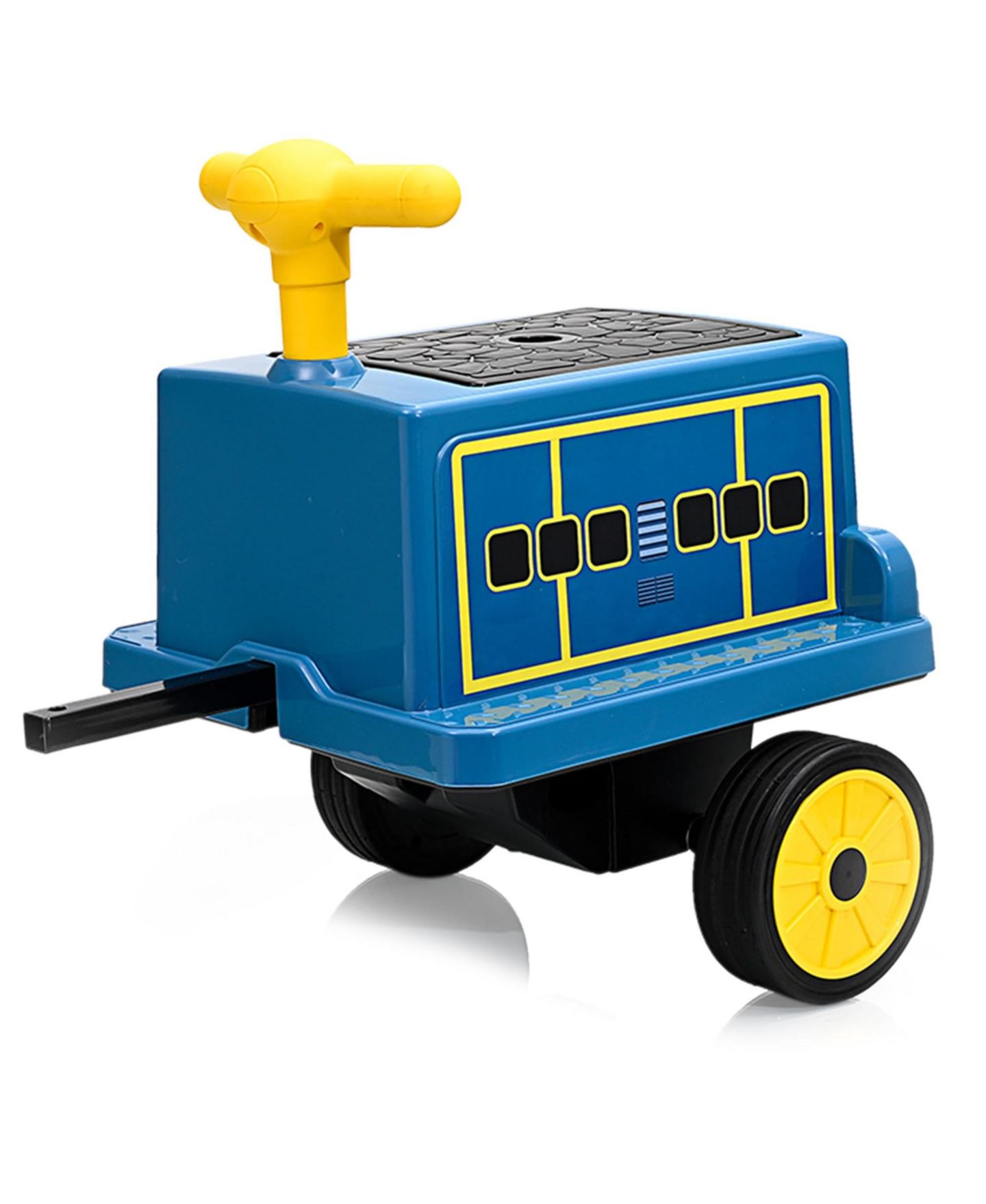 Детская игрушка homfan Licensed Chuggington Toy Train 12V Battery-Powered Ride-On with Music, 22.2"L x 14.6"W x 19.3"H, for 2 Players, 3–6 лет, цвет: Синий — фото 6