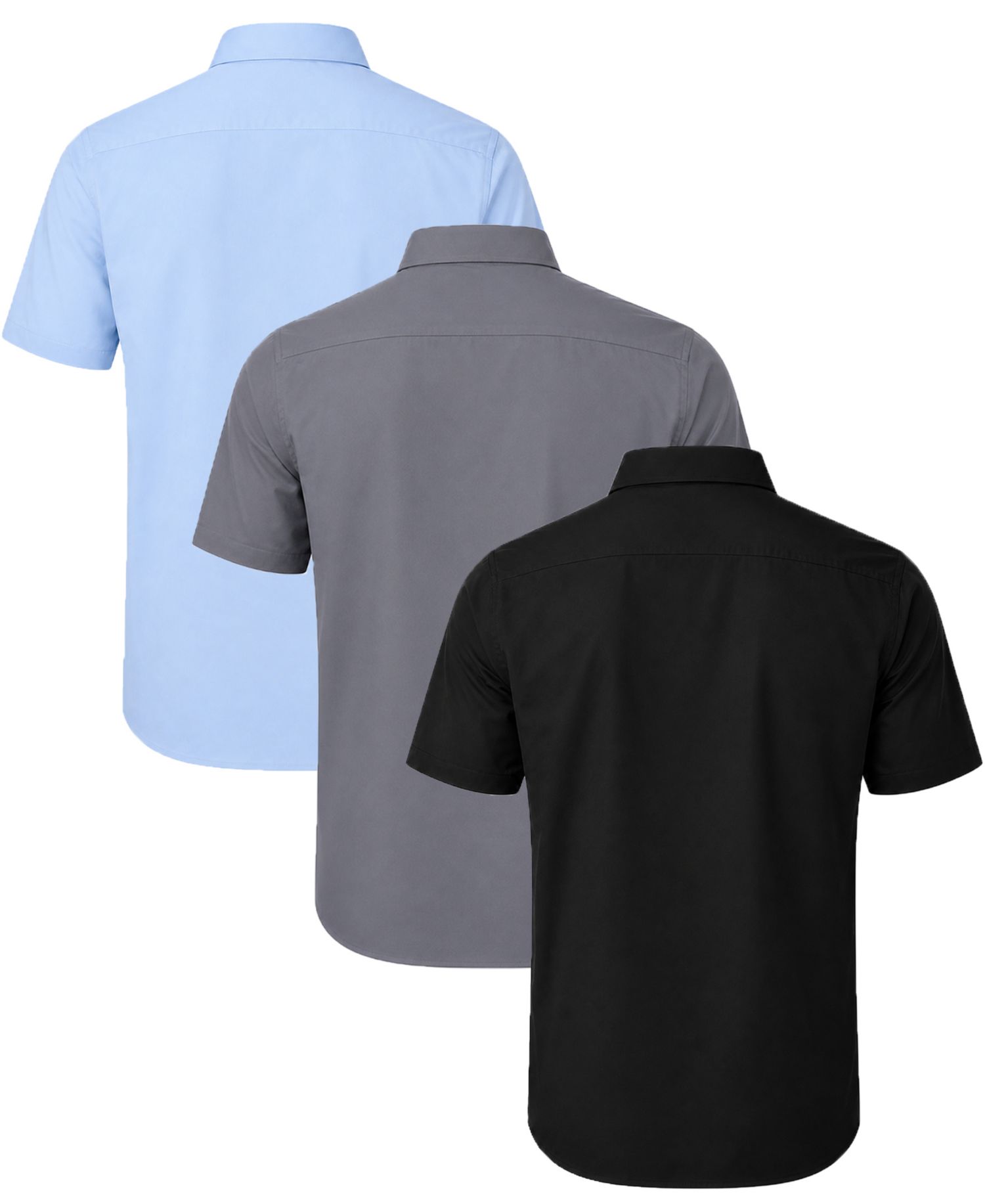 Men's Slim-Fit Point Collar Dress Shirt, 3-Pack