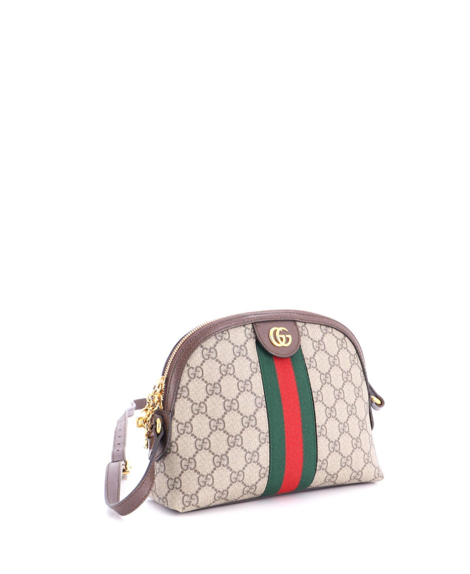 Small Ophidia Dome Shoulder Bag GG Coated Canvas