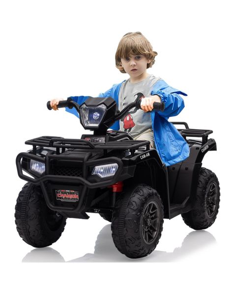 Детская игрушка homfan 12V Battery Powered 4-Wheel Ride-On ATV, 33.1" L x 20.9" W x 12.0" H, Ages 3-6, цвет: Чёрный