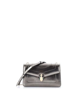 Small Serpenti Forever Shoulder Bag Metallic Leather