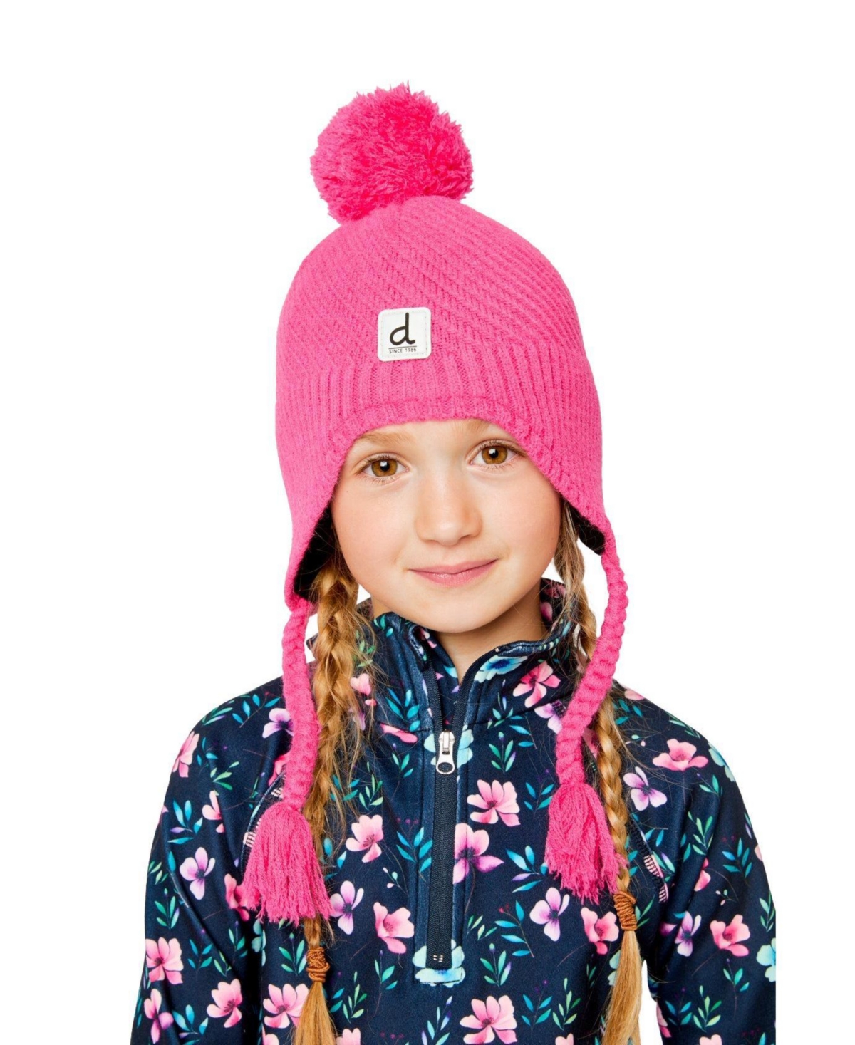 Deux par Deux Toddler Girl (2Y - 4Y) Winter Peruvian Knit Hat