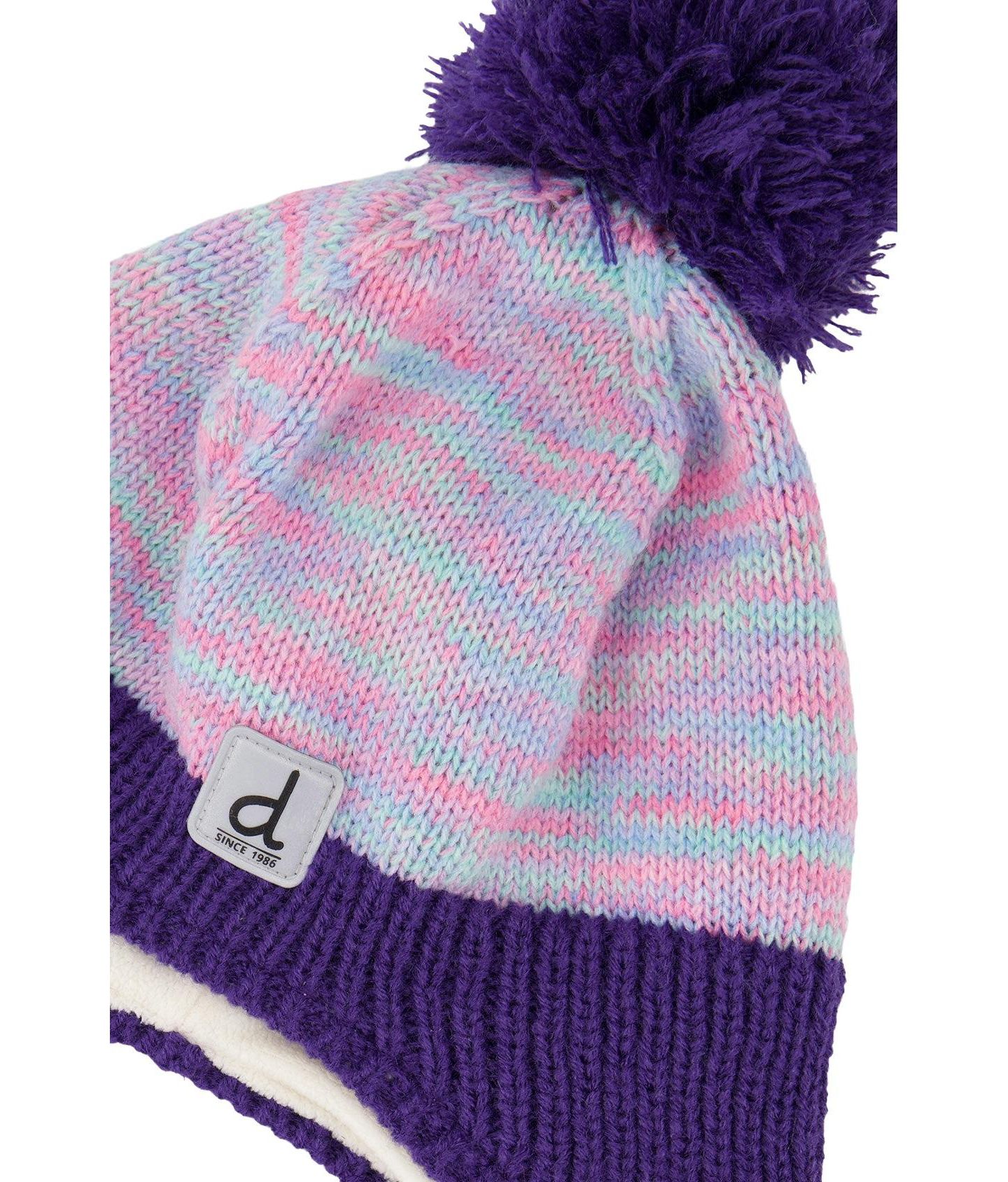Шапка Deux par Deux Winter Peruvian Knit Hat для девочек, цвет: Разноцветный — фото 4