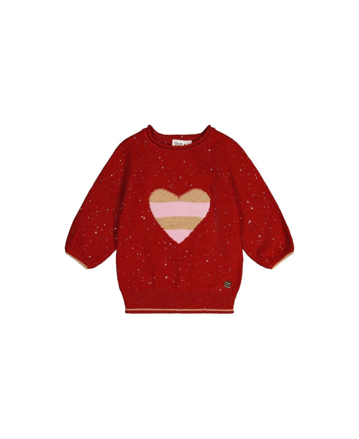Deux par Little and Big Girl(6-14) Sleeve Knitted Sweater