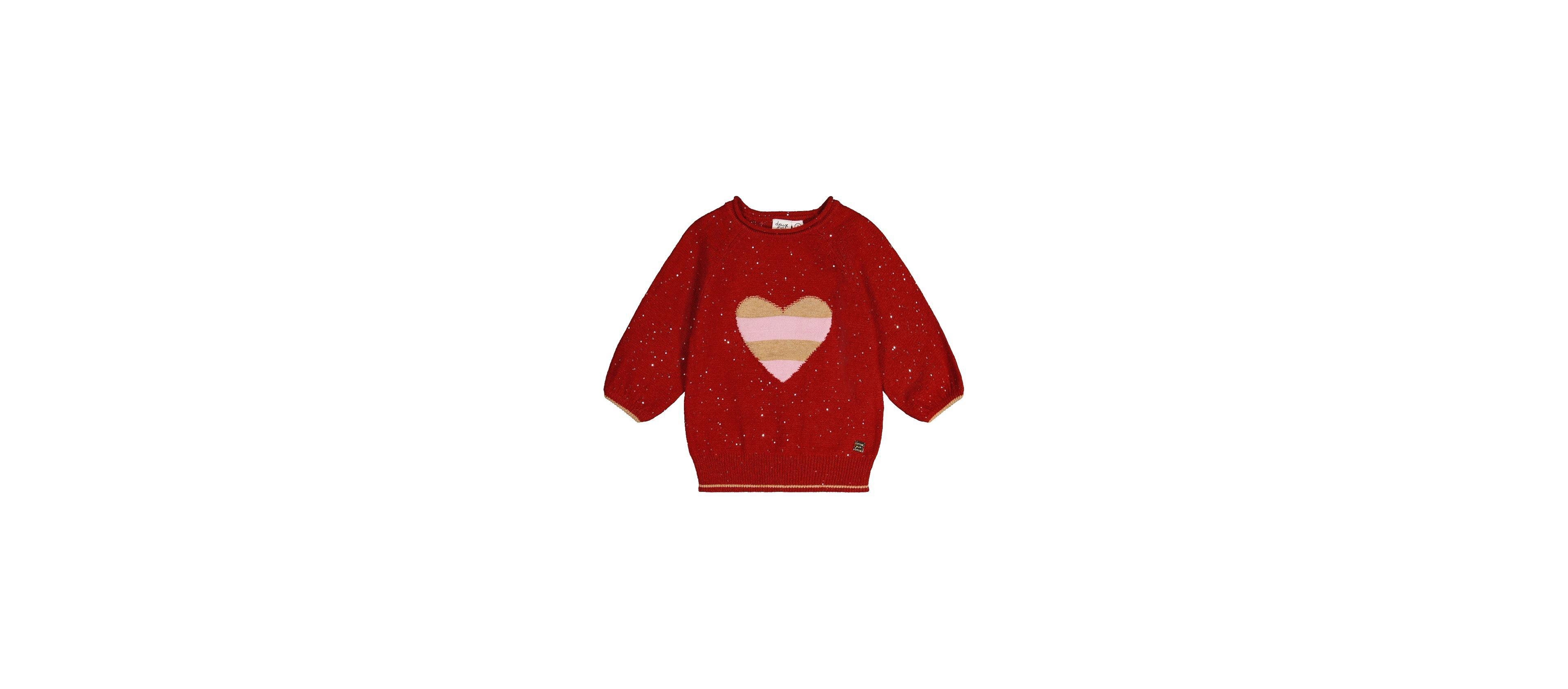 Deux par Little and Big Girl(6-14) Sleeve Knitted Sweater