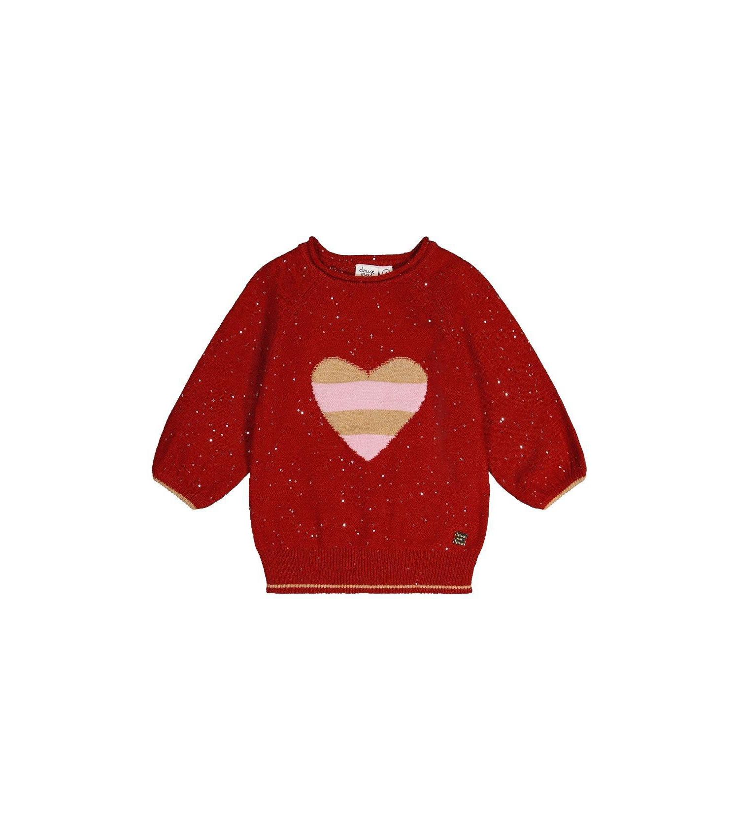 Little and Big Girl(6-14) Sleeve Knitted Sweater