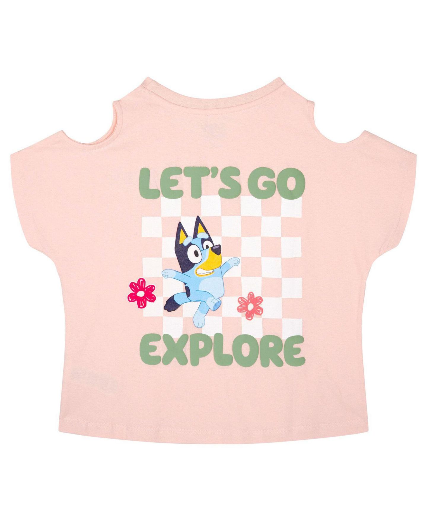 Комплект Bluey 2-Piece T-Shirt and Pants Set для девочек, цвет: Розовый мятный — фото 3