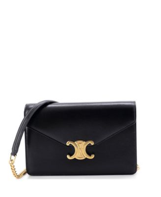 Margo Triomphe Wallet on Chain Leather