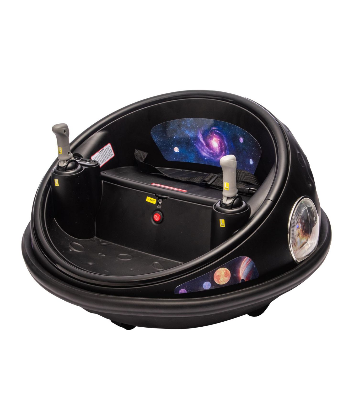 Детская игрушка homfan 26.4" x 26.4" x 15.7" 12V Battery-Powered Remote Control Electric Bumper Car, 1 Seat, Ages 3-6, цвет: Чёрный — фото 8