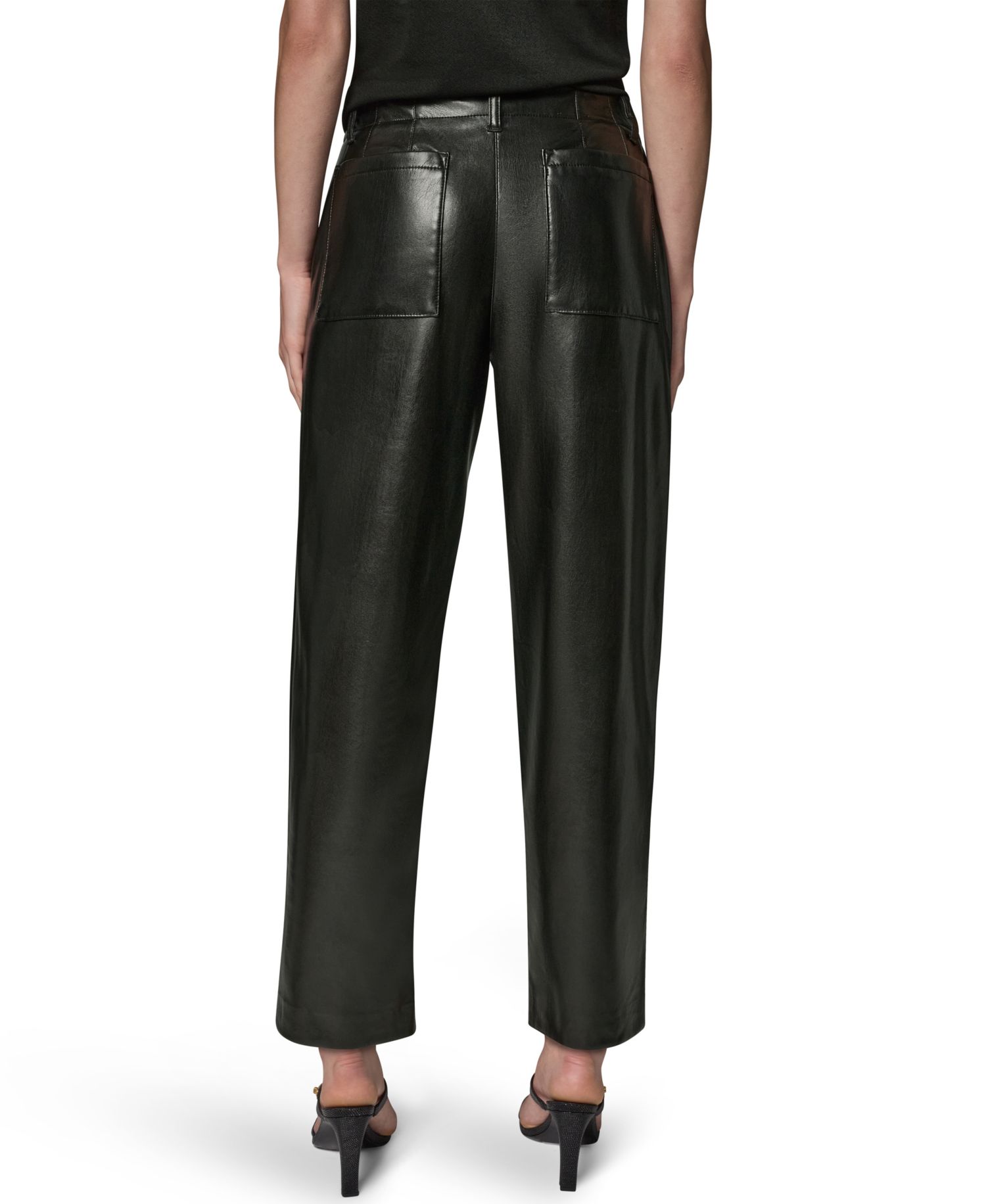Petite Patch Pockets Ankle Pants